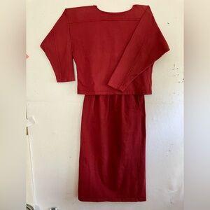 Mishi 2-piece dress rich red
